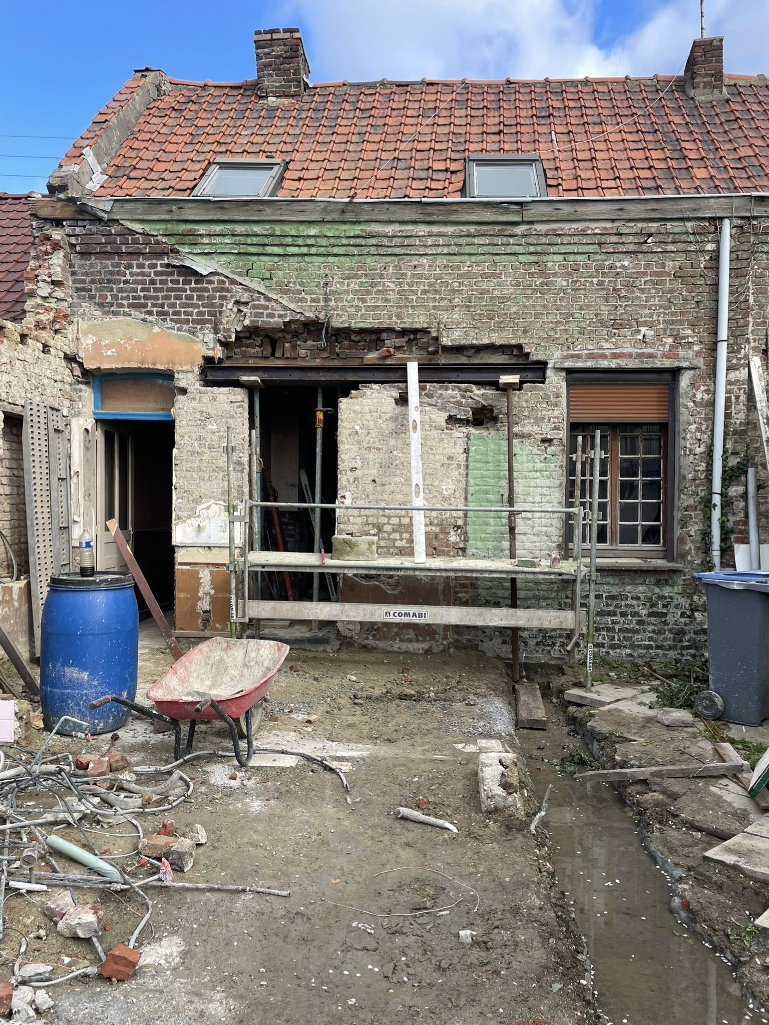 Démolition & ouverture mur porteur